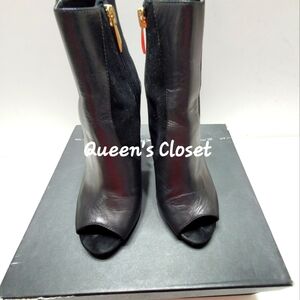 STEVE MADDEN| Sindy Patent/Suede Ankle Strap Heels